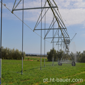 Sistema de pivô central de irrigação automático para plantas ao ar livre